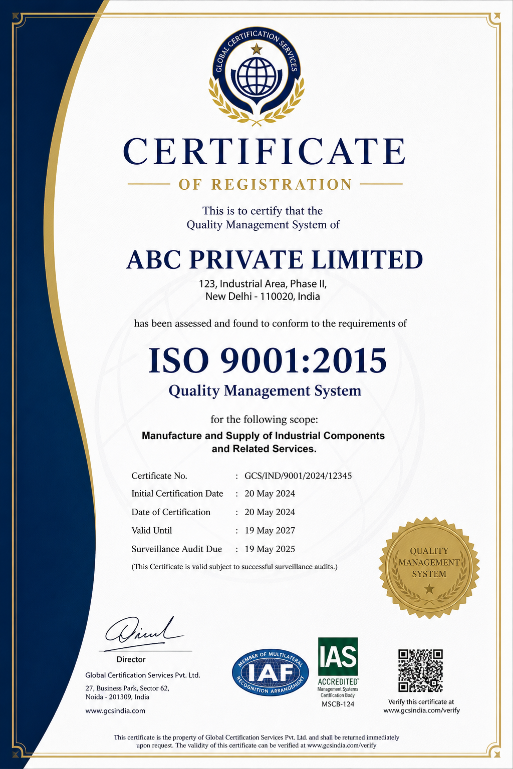 ISO 9001 Kalite Yönetim Sistemi